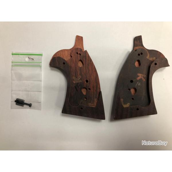 Plaquettes SMITH & WESSON REDWOOD LAMINATED WOOD CARCASSE K Round Butt