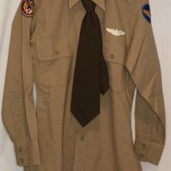 Chemise pink Officier USAAF guerre 39/45 WW2
