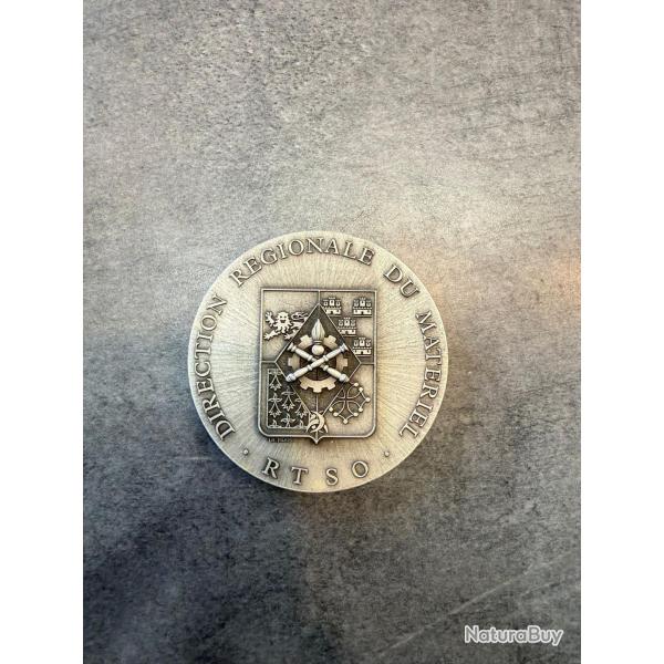 M�daille de table Direction R�gionale du Mat�riel RTSO Arm�e de Terre fran�aise