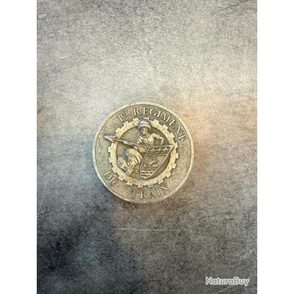 M�daille de table 1er R�giment du Train - Arm�e fran�aise