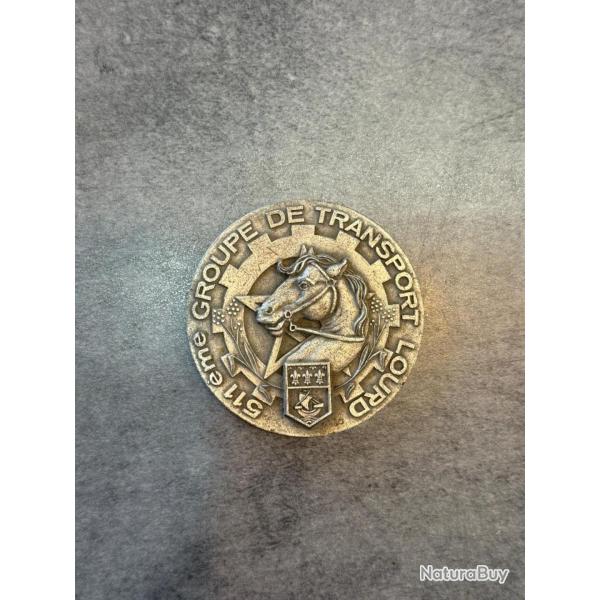 M�daille de table 511e Groupe de Transport Lourd - Arm�e fran�aise