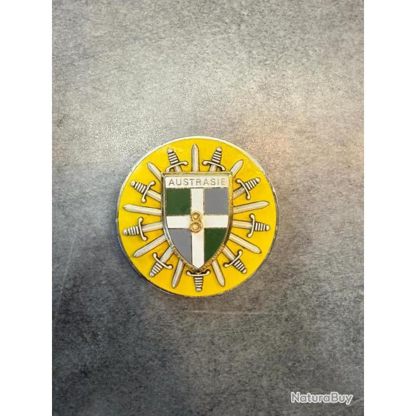 M�daille de table militaire Austrasie 8eme r�giment de l'infanterie Arm�e fran�aise
