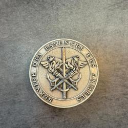 M&eacute;daille de table "Service des Essences des Arm&eacute;es" - Arm&eacute;e Fran&ccedil;aise
