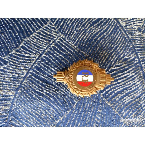 Insigne broche conseil municipal