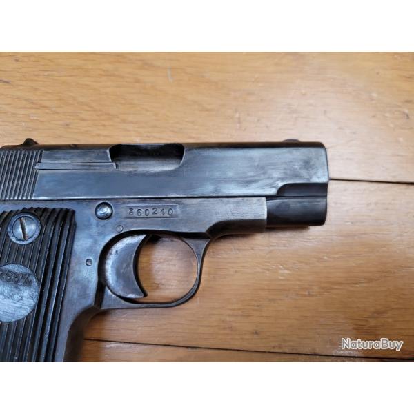 Pistolet Unique R51 kriegmodell en 7.65 browning