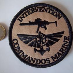 intervention commando marine &eacute;cusson militaire insigne tissu