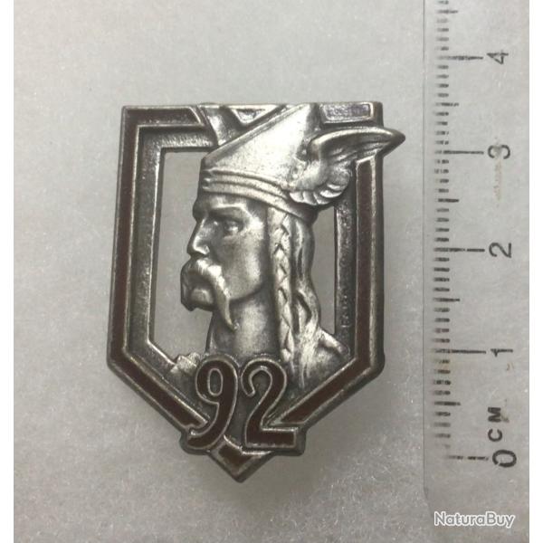 FRANCE INFANTERIE - Insigne 92� R.I.R�giment d?Infanterie �mail,  Drago 112