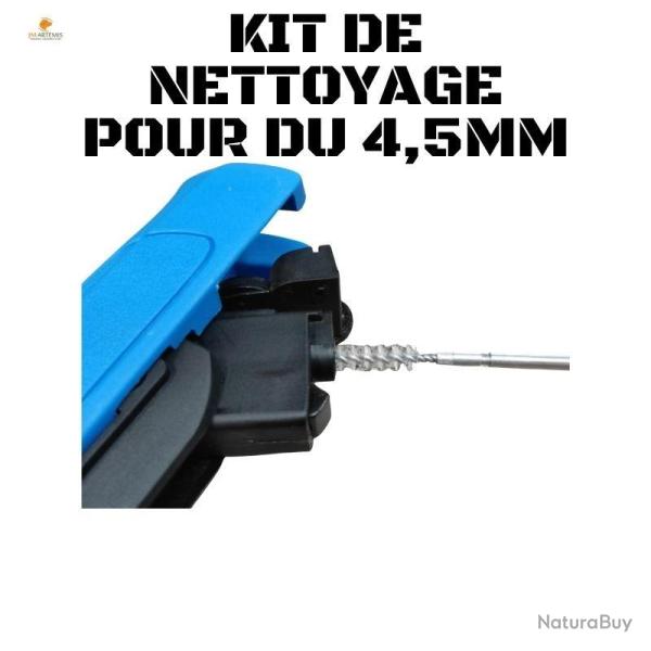 KIT DE NETTOYAGE POUR CARABINE A PLOMBS 4,5MM