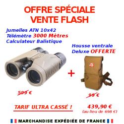 VENTE FLASH Jumelles ATN 10x42 3000 METRES T&eacute;l&eacute;m&egrave;tre Bluetooth + HOUSSE Deluxe OFFERTE
