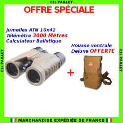 VENTE FLASH Jumelles ATN 10x42 3000 METRES T&eacute;l&eacute;m&egrave;tre Bluetooth + HOUSSE Deluxe OFFERTE