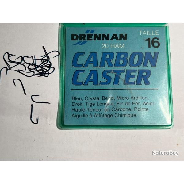 20 hameon n 16 palette carbon caster drennan droit tige longue simple peche coup occasion