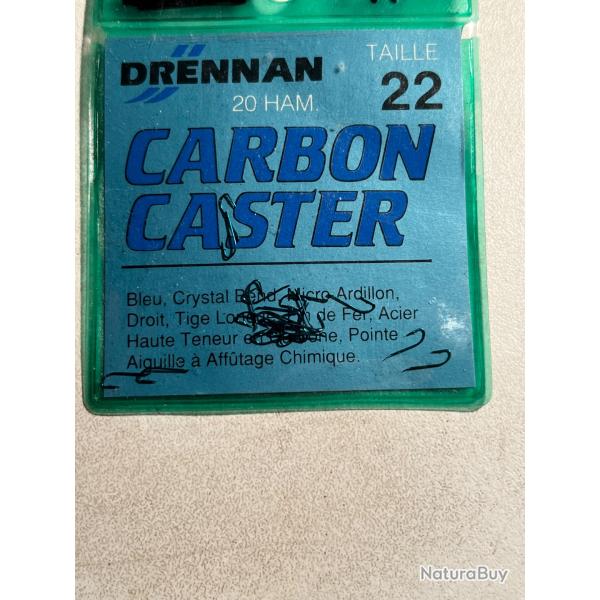 20 hameon n 22 palette carbon caster drennan droit tige longue simple peche coup occasion