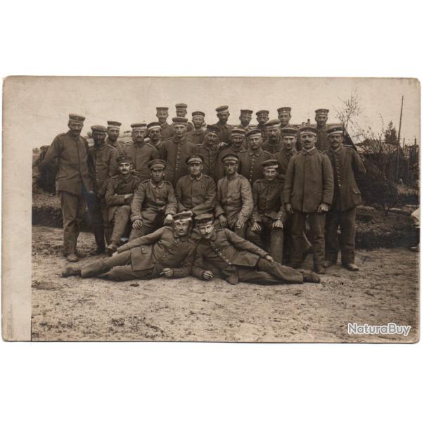 CARTE POSTALE PHOTO PHOTO DE GROUPE DE MILITAIRES ALLEMANDS -N�1600