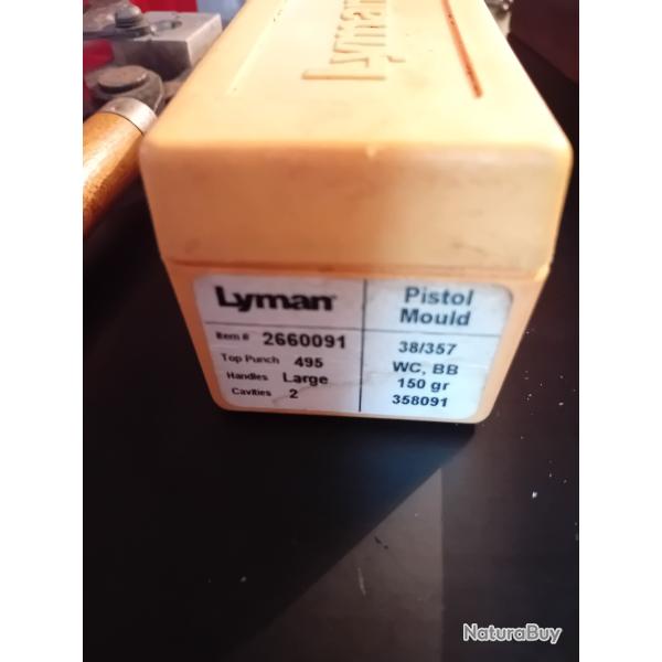 LYMAN moule balle 38 357 150 grains 2660091 358091