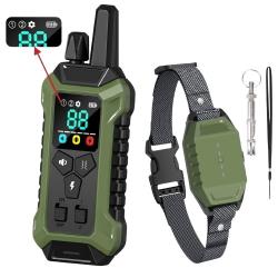 Collier de Dressage &Eacute;lectrique pour Chien &Eacute;tanche IP67 T&eacute;l&eacute;commande Longue Port&eacute;e 3 Modes R&eacute;glable