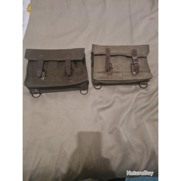 Musette militaire pour munition.Arm�e fran�aise.