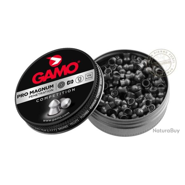 Plombs GAMO Pro Magnum 5,5mm - 2 x 250 pour carabine