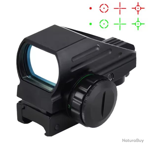 1X40 point rouge vue chasse rflexe porte holographique 4 rticules au choix 11 ou 20 mm dispo A1
