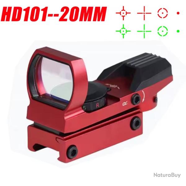 1X40 point rouge vue chasse rflexe porte holographique 4 rticules au choix 11 ou 20 mm dispo A4
