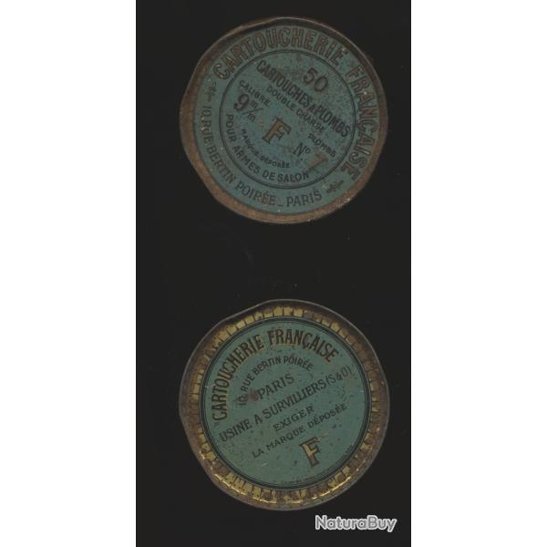 (5933)  Une  boite vide  Cal 9mm en mtal