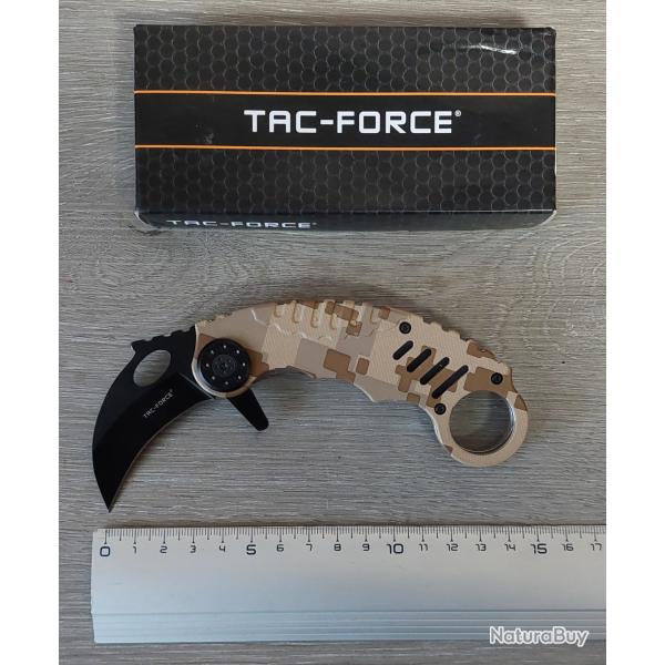 Couteau griffe TAC FORCE - karambit