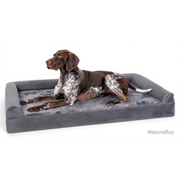 Lit pour chien XXL 121x76x18cm - M�moire de forme - Lavable facilement en machine - Livraison rapide