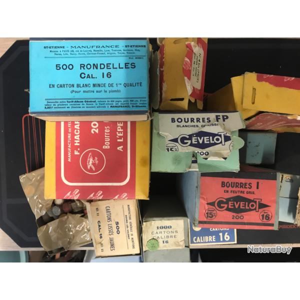 Lot rechargement cal 16 collection
