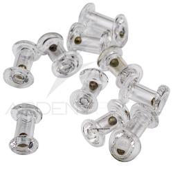 Flat end eye Glass Rattles