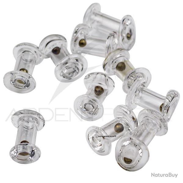 Flat end eye Glass Rattles