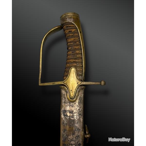 SABRE d'officier de chasseurs, mod�le 1792 - France - XVIII�me si�cle