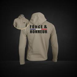 Sweat shirt Force Honneur Liser&eacute; Light Sand