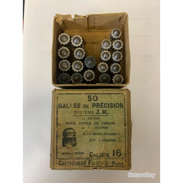 Balles  rechargement cal 16 et 20 anciennes