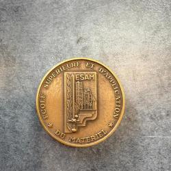 M&eacute;daille de table militaire - &Eacute;cole Sup&eacute;rieure et d'Application du Mat&eacute;riel (ESAM)