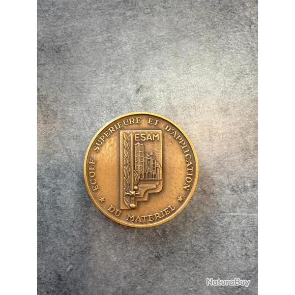 M�daille de table militaire - �cole Sup�rieure et d'Application du Mat�riel (ESAM)