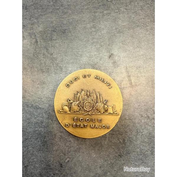 M�daille de table militaire fran�aise �cole d'�tat-Major
