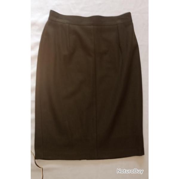 Jupe Officier US WAAC wool chocolat fabrication tailleur