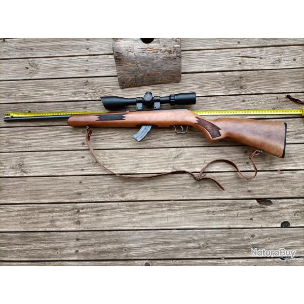 carabine  Rhenus, Canada, Calibre 22LR   chargeur 10 coups  INTROUVABLE ET UNIQUE