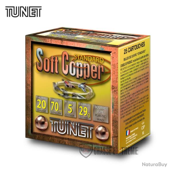 25 Cartouches TUNET Soft Copper 29Gr Cal 12/70 N5