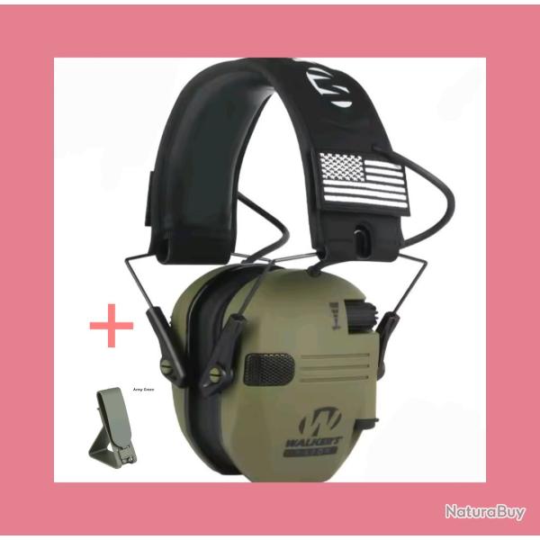 Casque anti-bruit de chasse  +  crochet de ceinture offert