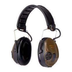 Casque &eacute;lectronique 3M Peltor SportTac coquilles oranges/vertes