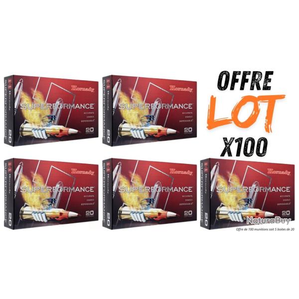 Lot munitions Hornady SST Superformance 180g - Cal. 30-06 Sprg - X100 munitions