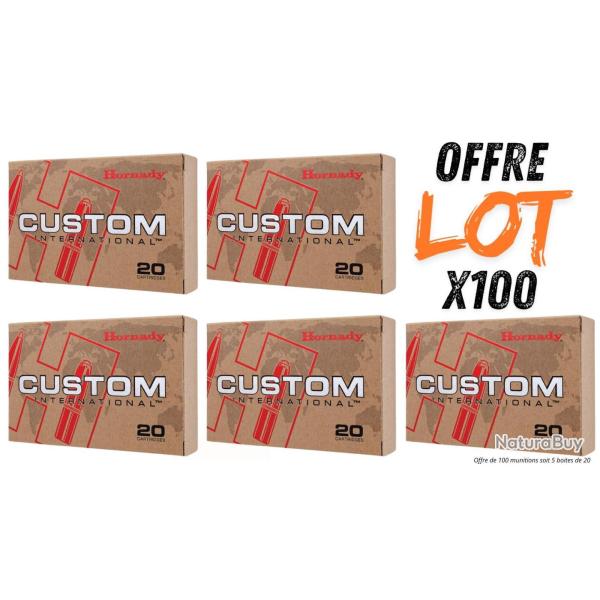 Lot munitions Hornady Custom Interlock 220g - Cal. 30-06 Sprg - X100 munitions