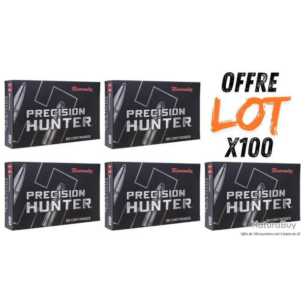 Lot munitions Hornady Precision Hunter ELD-X 178g - Cal. 308 Win - X100 munitions