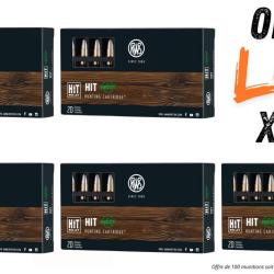 Lot munitions RWS HIT 50g - Cal. 222 Rem - X100 munitions