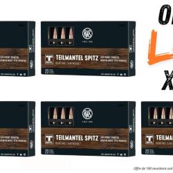 Lot munitions RWS Teilmantel Spitz 50g - Cal. 222 Rem - X100 munitions