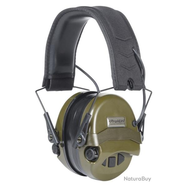 Casque antibruit Electronique PROHUNT Confort Vert