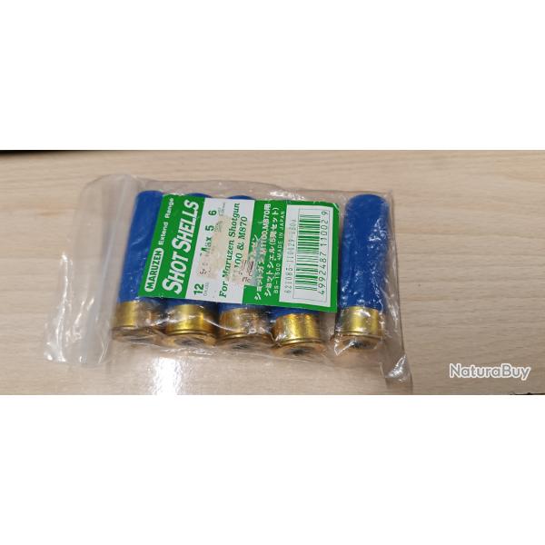 Lot de 5 cartouches pour fusil  pompe Maruzen gaz