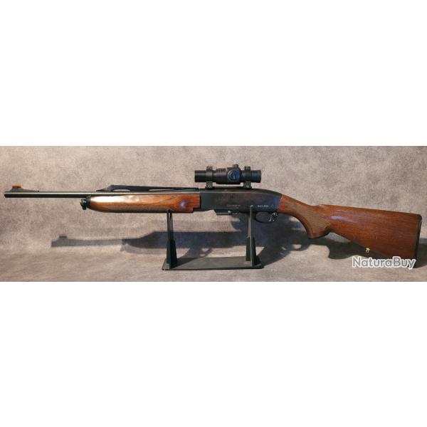 Carabine REMINGTON 7400 280R + point rouge # enchre 1e sans prix de reserve