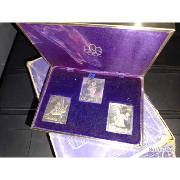 Timbres argent jeux olympiques de Montr�al 76