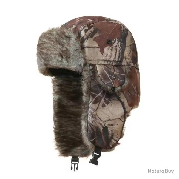 Chapeau Bombardier Hiver Unisexe Chaud Coupe-Vent avec Protection Oreilles Chasse P�che